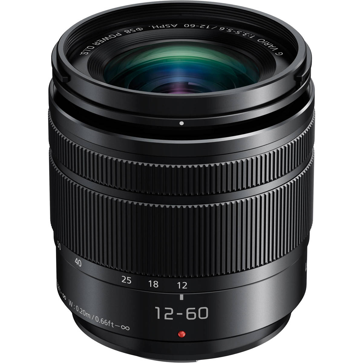 Panasonic Lumix G Vario 12-60mm f/3.5-5.6 Aspherical Lens for MFT, Black
Panasonic Lumix G Vario 12-60mm f/3.5-5.6 Aspherical Lens for MFT, Black