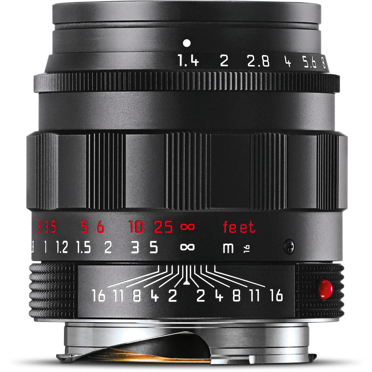 

Leica 50mm f/1.4 SUMMILUX-M Aspherical, Manual Focus Lens f/M Sys, Black Chrome