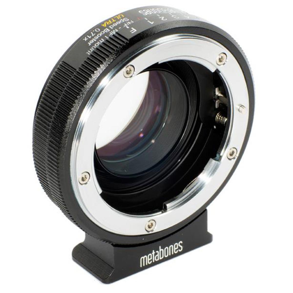 Metabones Speed Booster Ultra 0.71x Adapter for Nikon Lens to Micro Four Camera
Metabones Speed Booster Ultra 0.71x Adapter for Nikon Lens to Micro Four Camera