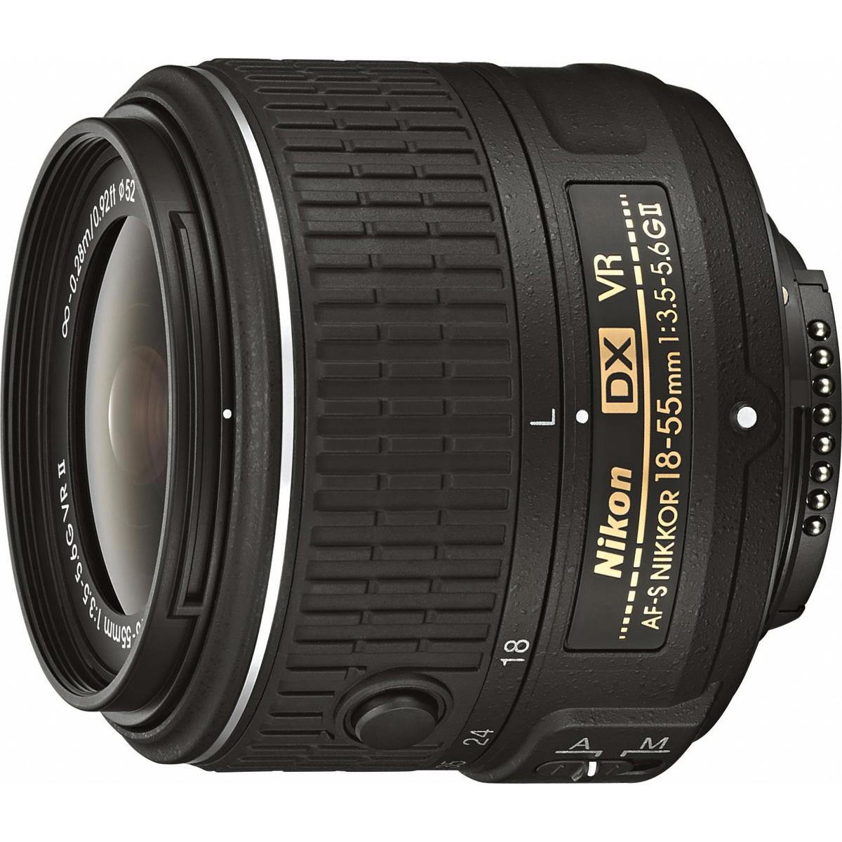 

Nikon 18-55mm f/3.5-5.6G AF-S DX NIKKOR VR II Lens - Nikon USA Warranty