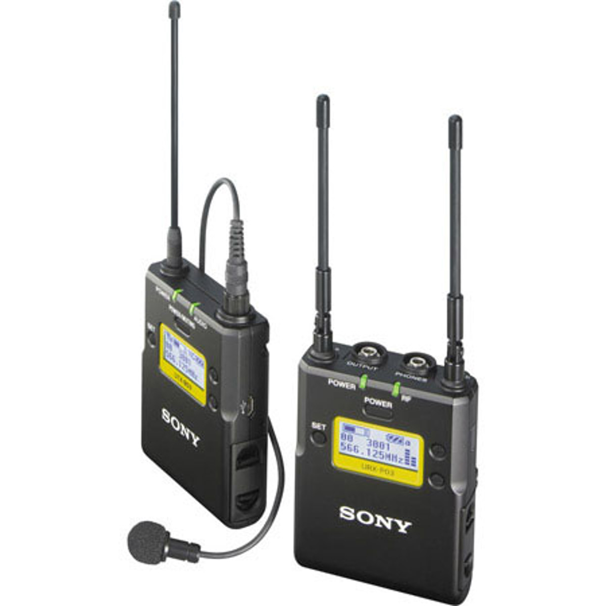 Sony Integrated Digital Wireless Bodypack Lavalier Microphone System, 470-542MHz
Sony Integrated Digital Wireless Bodypack Lavalier Microphone System, 470-542MHz