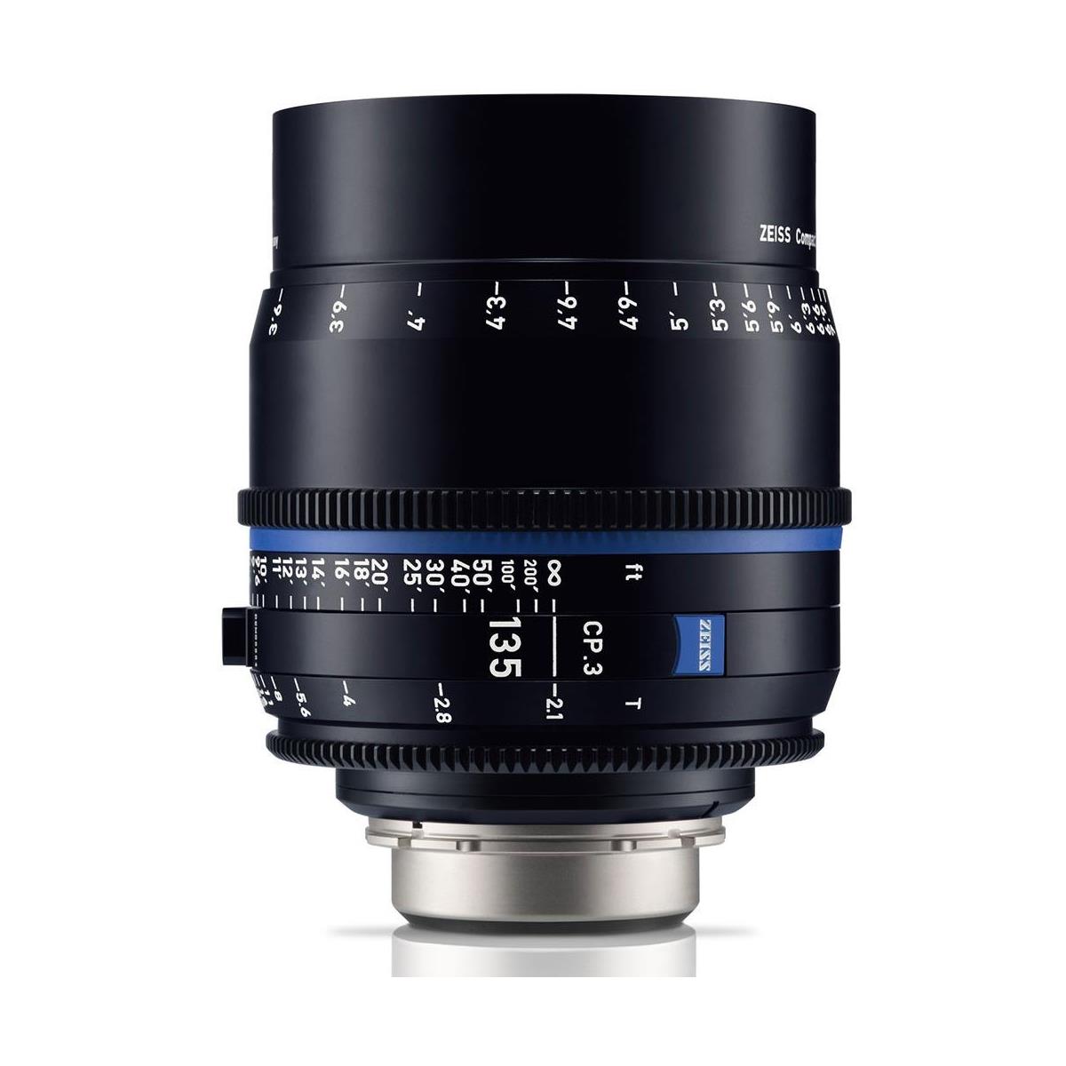 

Zeiss CP.3 135mm T2.1 Compact Prime Cine Lens for PL Mount, Meter
