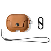 

Twelve South AirSnap Pro Leather Case for AirPods Pro, Cognac