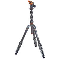 

3 Legged Thing Albert 2.0 Carbon Fiber Tripod System & AirHed Pro Ball Head, 66 lbs Payload, Metallic Slate Gray