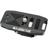 

3 Legged Thing Base70 PD Arca Swiss and Capture Compatible 70mm Wide Quick Release Plate, Metallic Slate, Gray