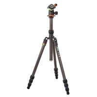 

3 Legged Thing Punks Anarchy Billy Black Carbon Fiber 4-Section Travel Tripod with AirHed Neo Ballhead, 65" Max Height, 40 lbs Capacity