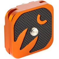 

3 Legged Thing QR4-EQ 38x38mm (1.49x1.49") Quick Release Plate for Peak Design and Arca-Type Quick Releases and Devices, Orange Anodized