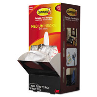 

3M Command General Purpose Medium Designer Hooks, 50 Hooks & Strips, 3lb Capacity, White