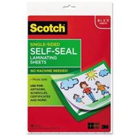 

3M Scotch Single-Sided Self-Sealing Laminating Sheets, 6.0 Mil, 8.5"x11", 10 Pack