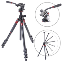 

3Pod Orbit 4 Section Tripod with Q2 Fluid Video Head, Aluminum