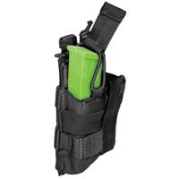 

5.11 Tactical Double Pistol Magazine Pouch with Bungee and Standard Cover Flap, Black