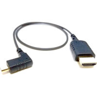 

8Sinn eXtraThin 40cm Angled Micro-HDMI to Straight HDMI Male Cable