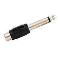 

Audio 2000s ACC3142A-P Premium ACC3142A RCA Jack to 1/4" TS Male Plug Connector, Metal
