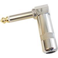 

Audio 2000s ACC3186-P Premium Male 1/4" Mono Connector (TS), Gold-Plated Tip, Right Angle