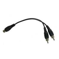 

Audio 2000s ADC2105-P Premium 6"x2.8mm/5.6mm RCA Jack to Dual RCA Plugs Audio Cable