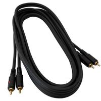 

Audio 2000s ADC2108-P Premium 10'x6mm/6mm Dual RCA Plugs to Dual RCA Plugs Audio Cable