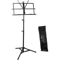 

Audio 2000s 60" Taller Portable Sheet Music Stand with Heavy-Duty Zipper Carrying Pouch, Black