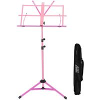 

Audio 2000s 56" Dual-Color Portable Sheet Music Stand with Heavy-Duty Carrying Pouch, Pink & Magenta