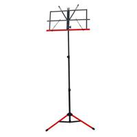 

Audio 2000s 56" Dual-Color Portable Sheet Music Stand with Heavy-Duty Carrying Pouch, Black & Red