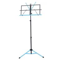 

Audio 2000s 56" Dual-Color Portable Sheet Music Stand with Heavy-Duty Carrying Pouch, Black & Light Blue