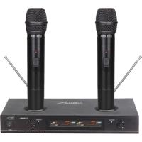 

Audio 2000s AWM6112 Plug-In-N-Recharge Dual-Channel VHF Wireless Handheld Microphone System with LCD Color Display, Includes Receiver, 2x Handheld Microphone, Balanced and Unbalanced Audio Outputs