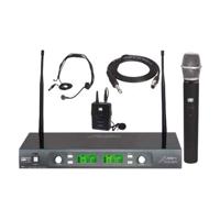 

Audio 2000s AWM6547DUK UHF Dual-Channel Diversity Handheld, Lavalier & Headset Wireless Microphone System