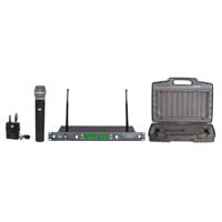

Audio 2000s AWM6547DU Professional Dual-Diversity UHF Wireless Handheld & Lavalier Microphone System, Includes AWR6547DU Receiver, AWX6540 Handheld Microphone, Body-Pack Transmitter & AWX6540M Lavalier Microphone