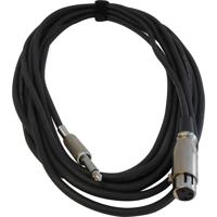 

Audio 2000s ADC2025-P Premium 20'x6mm 24AWG Metal XLR Female to Metal 1/4" Male TS Microphone/Audio Cable