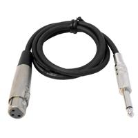 

Audio 2000s ADC2026 3'x6mm 24AWG Metal XLR Female to Metal 1/4" Male TS Patch/Audio Cable