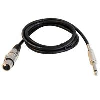 

Audio 2000s ADC202G 6'x6mm 24AWG Metal XLR Female to 1/4" TS Patch/Audio Cable