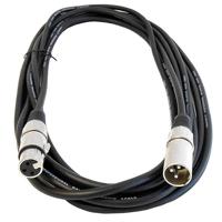 

Audio 2000s ADC2031-P Premium 20'x6mm 24AWG XLR Female to XLR Male Balanced Microphone Cable, Metal