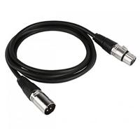 

Audio 2000s ADC2037-P Premium 3'x6mm 24AWG XLR Female to XLR Male Balanced Microphone Cable, Metal