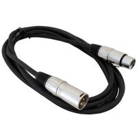 

Audio 2000s ADC2038 10'x6mm 24AWG XLR Female to XLR Male Balanced Microphone Cable, Metal