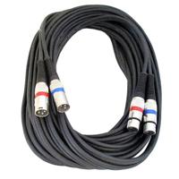 

Audio 2000s ADC203K 50'x6/12mm 24AWG Dual XLR Females to Dual XLR Males Balanced Audio Cable