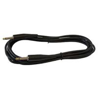 

Audio 2000s ADC204G-P Premium 20'x6mm 24AWG 1/4" Straight to Straight Instrument Cable with Gold-Plated tips for Guitar
