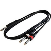 

Audio 2000s ADC210P-P Premium 5'x4/8mm Two 1/4" Male Mono (TS) to One 1/4" Male Stereo (TRS) Audio Cable
