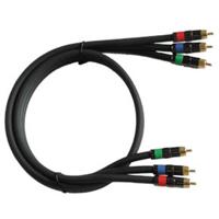 

Audio 2000s ADC2201P 3.3'x8mm 3 RCA Male to 3 RCA Male PCOCC Component Video Cable with Foamed PE Insulation