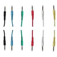 

Audio 2000s ADC2284S 4' Stereo 1/4" Male TRS to Stereo 1/4" Male TRS Patch Cables, 6-Pack