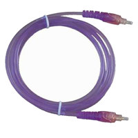 

Audio 2000s ADC2505P 3.3'x4mm One Toslink Plug to One Toslink Plug Transparent Optical-Fiber Cable, Purple