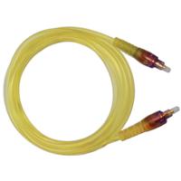 

Audio 2000s ADC2506Y 6.7'x4mm One Toslink Plug to One Toslink Plug Transparent Optical-Fiber Cable, Yellow