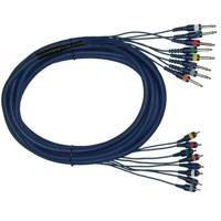 

Audio 2000s ADC2705 20'x13mm 8 RCA Male to 8 1/4" Male Mono (TS) Plugs Mutiple Stage Cables