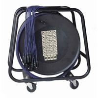 

Audio 2000s ADC2712 100'x20mm 16 XLRF & 4 XLRM Jacks to 16 XLRM & 4 XLRF Stage Reel & Multiple Stage Cables