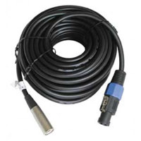 

Audio 2000s 100' (30.48m) 2-Pin speakON Male to XLR Male Speaker Cable, 12AWG