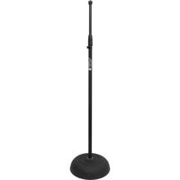 

Audio 2000s Floor Microphone Stand with Cast-Iron Round Base, 33.5"-61" Adjustable Height, Black