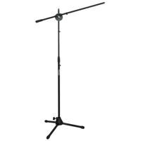 

Audio 2000s Floor Tripod Stand with Boom, Holds 2x Microphone, 37"-63" Height, Black