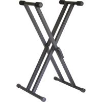 

Audio 2000s Easy-Lock Quick Height Adjustment Heavy-Duty Dual-Brace Single Tier "X" Keyboard Stand
