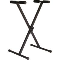 

Audio 2000s Easy-Lock Quick Height Adjustment Heavy-Duty Single-Brace Single Tier "X" Keyboard Stand