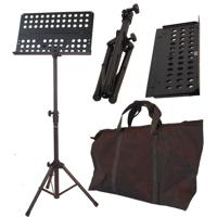 

Audio 2000s Portable Metal Sheet Music Stand with Carrying Bag, 19x14" Book Plate
