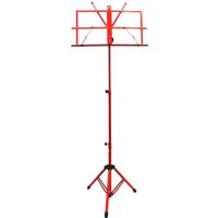 

Audio 2000s Portable Sheet Music Stand with Heavy-Duty Carrying Pouch, Red