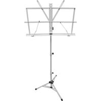 

Audio 2000s Portable Sheet Music Stand with Heavy-Duty Carrying Pouch, White